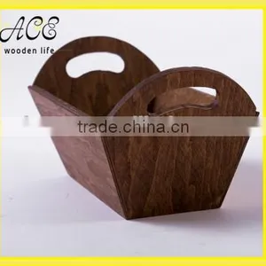 Wooden Fruit Tray,Wood Tray Flowerpot thumbnail-2