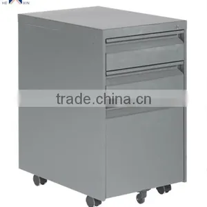Modern Mobile Metal Pedestal,Movable Pedestal,steel Pedestal,steel 3 Drawer File Cabinet thumbnail-1