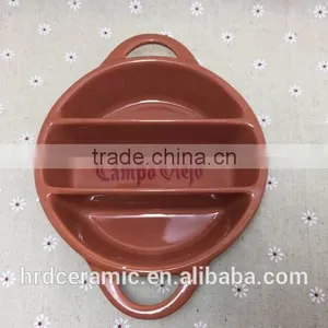 2015 High Quality Chinese Grids Plate Ceramic Meat Plate thumbnail-4