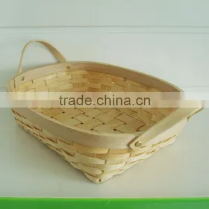 Factory Direct Supply 2016 Wooden Basket With Handles for Fruit&food thumbnail-1