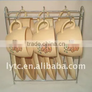 Porcelain Turkish Tea Set With Iron Rack thumbnail-1