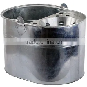 Galvanized Metal Mop Bucket thumbnail-1