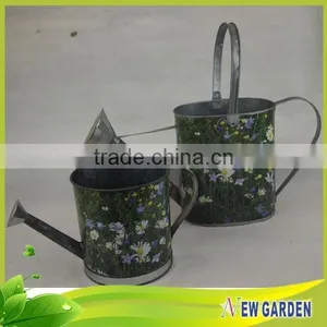 Round Handicraft Delicate Cheap Watering Can Shape Small Flower Pots thumbnail-1