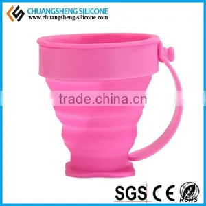 2016 New Fashion Portable Cups, Foldable Bathroom Silicone Cup, Folding Cup thumbnail-4