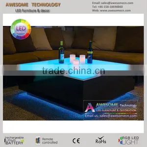 Glossy Centre Table Design for VIP Room, Led Coffee Table TA800 thumbnail-1
