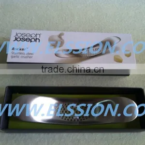 Stainless Steel Garlic Press/ Garlic Crusher/ Garlic Rocker As Seen On TV thumbnail-4