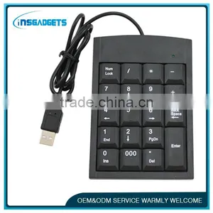 USB Numeric Keyboard With19keys(Black) thumbnail-1