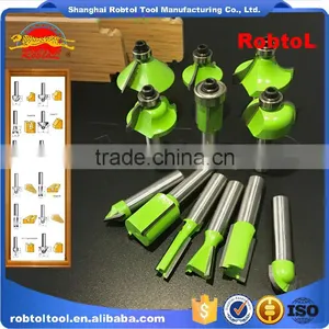 Wood Router Bit Set 12pcs Kit Shank 12mm Tungsten Carbide for Woodworking CNC Carved Engraving Milling Cutter thumbnail-1