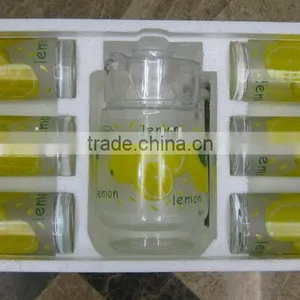 JK036 7pcs Glass Drinking Set With Deco thumbnail-1