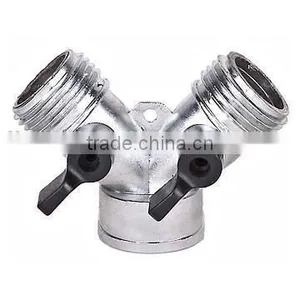 Zinc Y Connector With Valve thumbnail-1