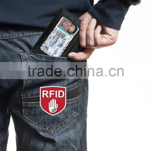 The Slim Wallet Genuine Front Pocket Secure Thin ID And Card Holder thumbnail-4