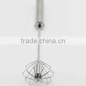Hot Selling Stainless Steel Egg Whisk Mixer Stirring Beater Cream Frother Flour Stirrer thumbnail-6