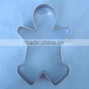 Stainless Steel Human Shape Cookie Cutter Pastry Brush thumbnail-1
