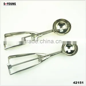 42151 Kitchen Utensil Heated Favor Stainless Steel Ice Cream Spoon thumbnail-1