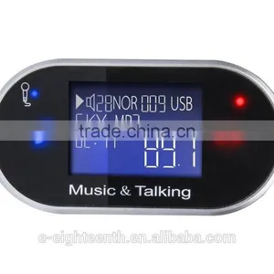2016 Hot Universal Handsfree HD LCD Bluetooth Car Kit MP3 Player FM Transmitter thumbnail-2