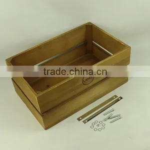 Natural Color Wooden Beer Crate thumbnail-2