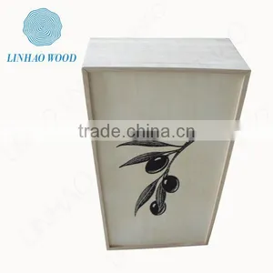 Decorative Wooden Wine Box, Handmade Wooden Wine Box, Wooden Wine Box With Lid thumbnail-4