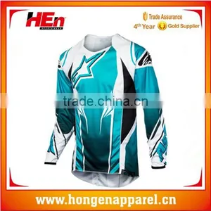 HongEn Apparel Custom Sports Wear Bicycle Cycling Jersey Breathable Mountain Bike Jerseys thumbnail-1
