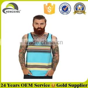Men Cotton Custom Plain One Size Fit All Tank Top thumbnail-1