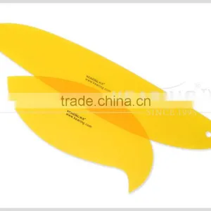 Plastic Pattern Ruler in Enviroment Plastic Arylic 3.mm Material for Painting 2pcs per Set #1304s thumbnail-3