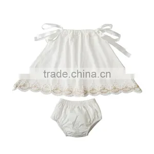 Summer Girl Clothing Set Boutique Baby Girl Lace Outfits Comforable Infant and Toddler Clothing Set thumbnail-4