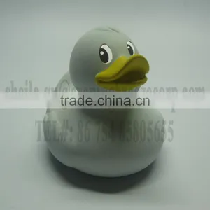 Wholesale Floating White Rubber Duck , Promotional White Duck With Logo Imprint, Baby White Bath Duck Toy thumbnail-1