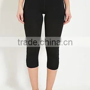 2017 Hot Sale Women Clothing Custom Fashion Blank Cropped Skinny Leggings thumbnail-1