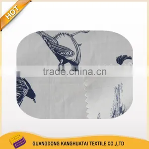 100% Yarn Dyed Bird Pinting Mercerized Cotton Fabric thumbnail-3