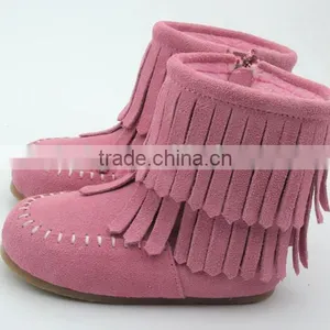 Top - Grade Fancy Girl Suede Winter Boots Faashion for Kids Shoes thumbnail-5