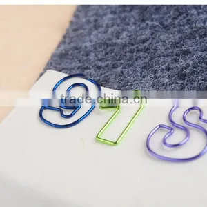 Multi Color Planner Paper Clip Stainless Steel Plating Figure Shape Paper Clip thumbnail-5