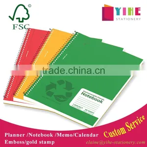 A4/A5 Card Paper Cover Notebook Cheap Student Custom Notebook Spiral Organizer thumbnail-1