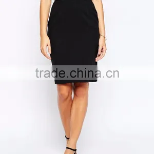 High Rise Belted Waist Pencil Skirt Sexy Women Work Clothes Mini Skirts 2016 thumbnail-3