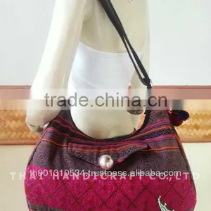 Thai Embroidered HMONG Hill Tribe Tote Hand Bag Shoulder Bag Cross Body Bag thumbnail-1