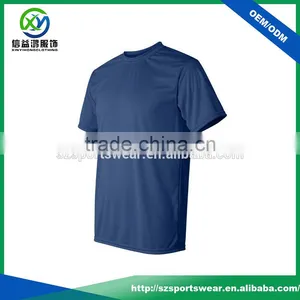 Navy Blue Color Dry Fit Mens Short Sleeve Sports t Shirts thumbnail-1