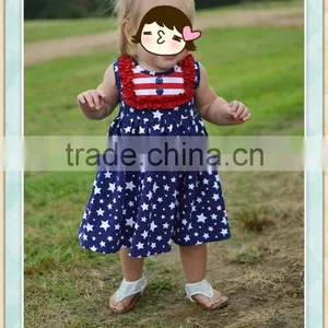 Girls 4th of July Dress Summer Frock Designs Pictures Toddler Girls Dress thumbnail-1