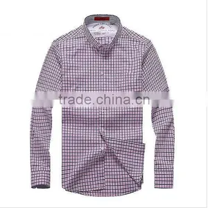 Non Iron Men's Shirt Plaids Shirt Red Color thumbnail-2