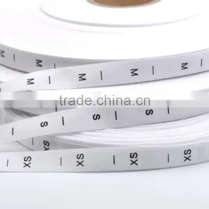 Natural Bleach White COTTON Size Label Clothing Print Tags Silk Screen Garment Tags XS-XXXL thumbnail-1
