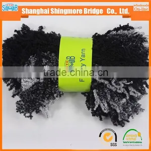 China Novelty Yarn Manufacturer Hot Wholesale Acrylic Pigtail Yarn for Sweater Scarf Yarn thumbnail-2