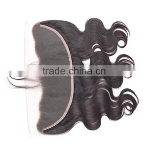 Ear to Ear Frontal Lace Closure With Baby Hair 13"*4" Body Wave Virgin Brazilian Hair Lace Closure thumbnail-1