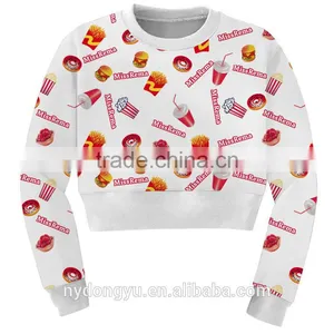 Women Short Camoflage Sweatshirt Crop Top /yuxg Code 3d Printed Hoodies Crop Top thumbnail-3