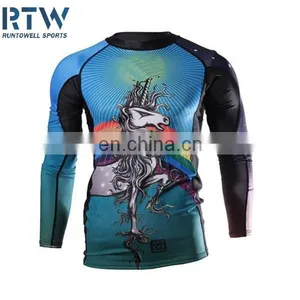 Customized Lycra Dri Fit Rash Guard OEM thumbnail-4