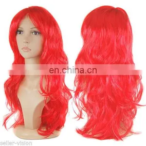 All in Red Long Wave Lace Wig Hot Sale Japanese Party Wig FW2020 thumbnail-1