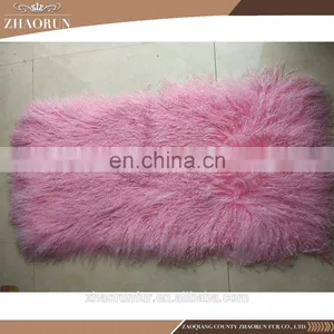 100% Real Factory Price Mongolian Lamb Fur Plate for Garment thumbnail-5