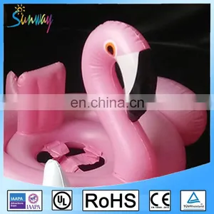 Sunway Baby Inflatable Flamingo Shape Kids Float Seat Swimming Boat Ring Swim Ride-On Toys thumbnail-1