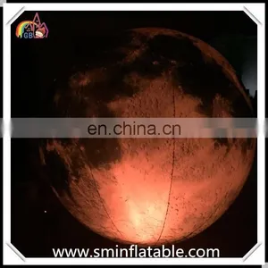 Giant Inflatable Led Lighting Moon Balloon, Inflatable Moon Model for Ornament, Exhibition. Event thumbnail-4