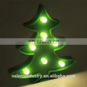 OEM 3D Christmas Tree Shape Battery Operated LED Standing Night Light for Christmas Gift Home Decoration LED Marquee Light thumbnail-1