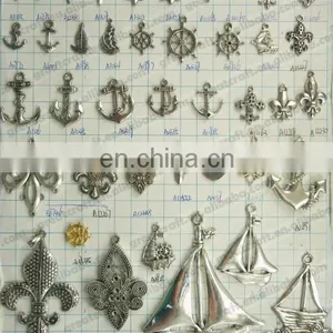 Mixed Nautical Jewelry Anchor Charms Four Color Metal Zinc Alloy Trendy Anchor Pendant Charms thumbnail-1