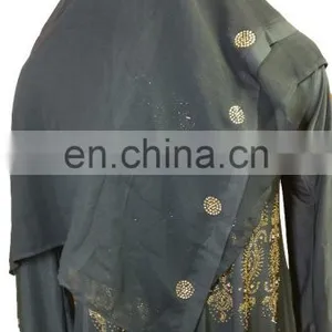 2017 Heavy Diamond Stone Work Embroidery Abaya Burqas / Latest Casual Islamic Wear Burkha (dubai Abaya) thumbnail-3