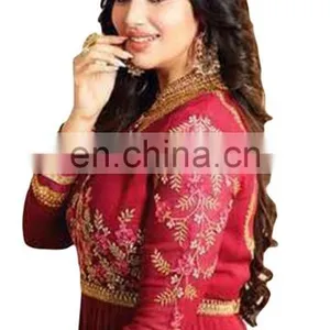 Casual Party Wear Anarkali Suits Semi-Stitched Suits Dress Material 2017 thumbnail-4