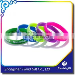 Souvenir Gifts Color Infilled Branding Silicone id Bracelet thumbnail-4